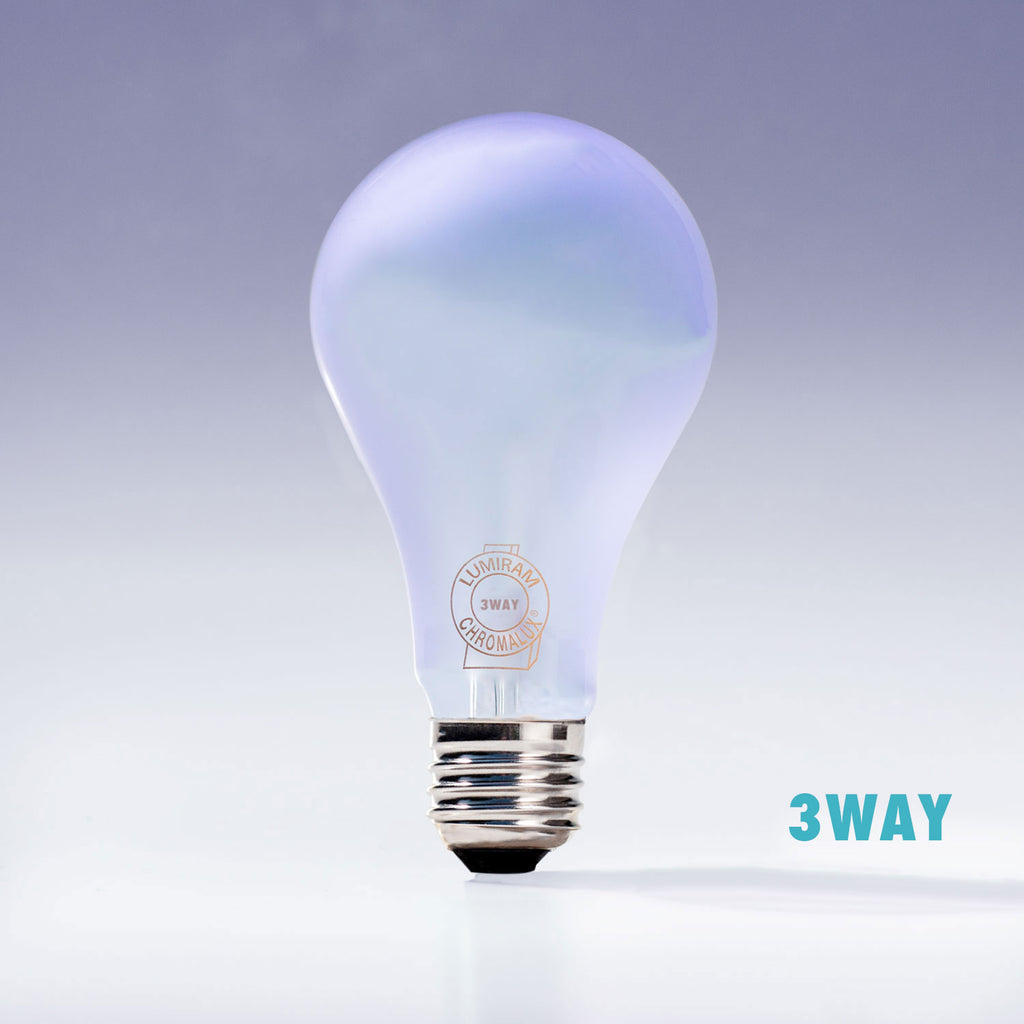 Frosted Incandescent Chromalux® 3 Way Light Bulb