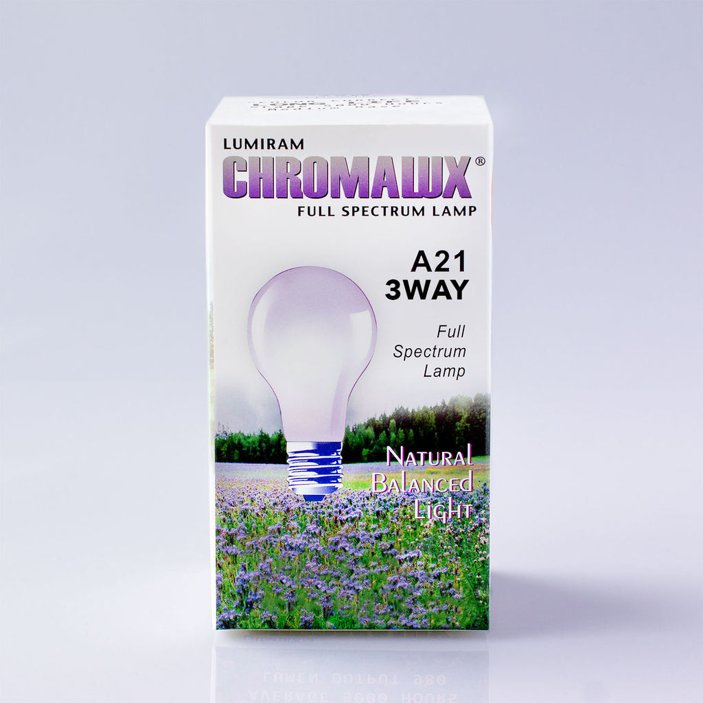 3-Way Incandescent Light Bulb by Chromalux® full spectrum