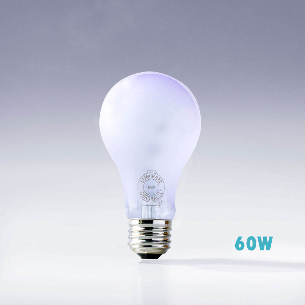Frosted Chromalux® Full Spectrum 60W Incandescent Light Bulb