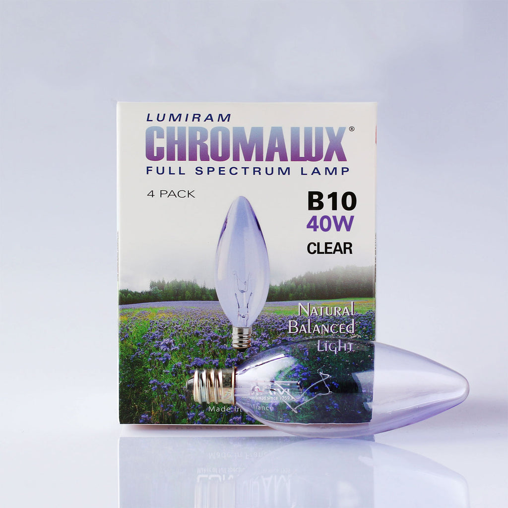 Chromalux® B10 full spectrum candelabra bulb