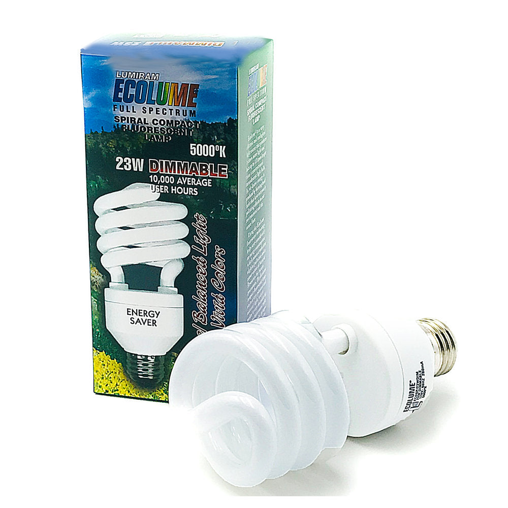 Ecolume Full Spectrum Spiral Dimmable CFL 23W 5000K 