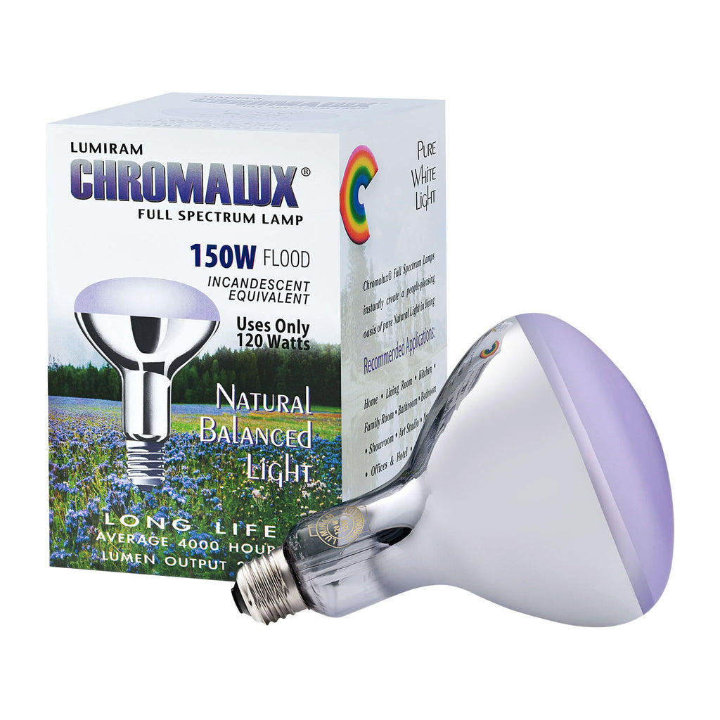 Chromalux R40 120W Full Spectrum Reflector Flood Bulb